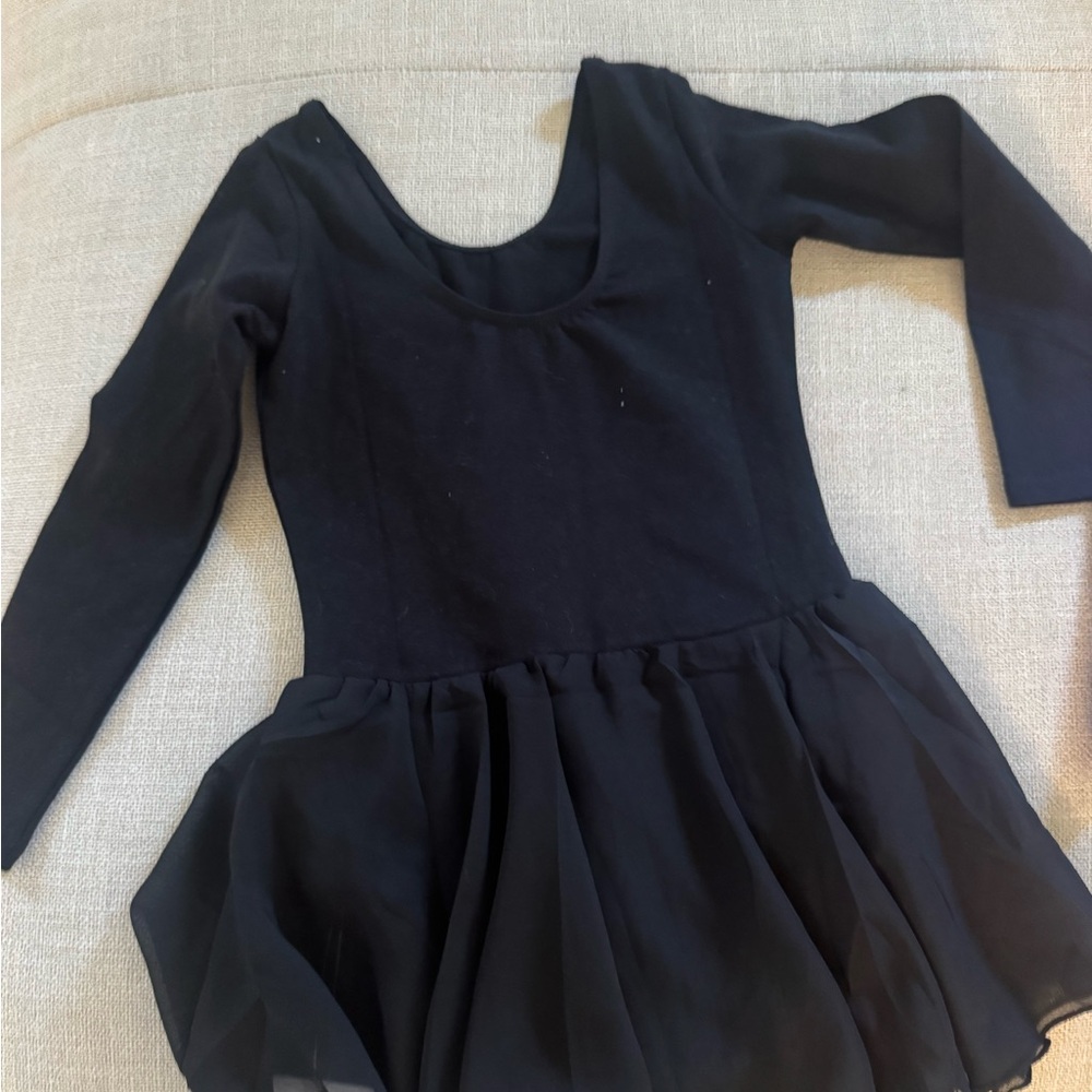 Black & Purple Long Sleeve Kids Costume Dress